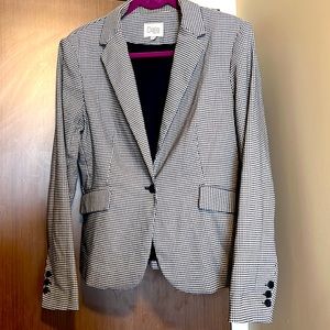 Blazer - Black & White Gingham Pattern